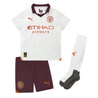 Koszulka piłkarska Manchester City Josko Gvardiol #24 Strój wyjazdowy dla dzieci 2023-24 tanio Krótki Rękaw (+ Krótkie spodenki)